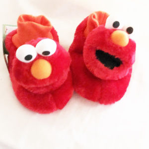 Slippers Elmo toddler boys/girls size 9-10M socktop red 123 Sesame Street